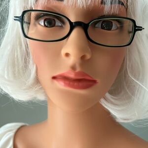 Vintage Balmain Green Rectangular Glasses for Women - Classic Frame